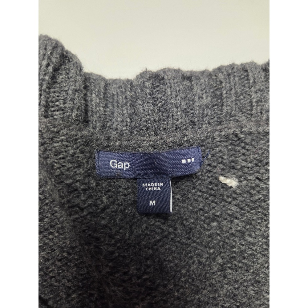 GAP Stylish Fitted Women's Charcoal Sweater Size M - Picture 2 of 7